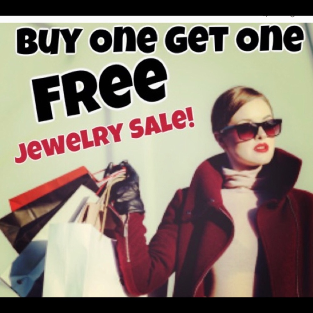 Jewelry, buy one get one free of equal value